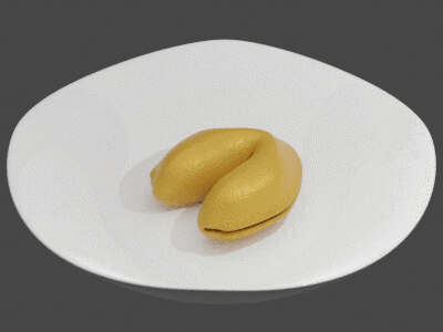 gif of a fortune cookie that says fuck ice